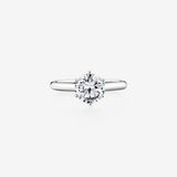 Stunning 1.5 CT Round Moissanite with Solitaire Design Engagement Ring 1