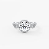 Round Three Stone Lab Grown Diamond Engagement Ring