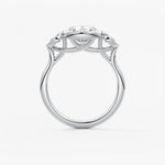 Round Three Stone Lab Grown Diamond Engagement Ring