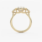 Round Three Stone Lab Grown Diamond Engagement Ring