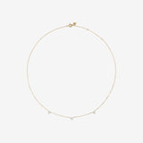 Round Cut Cubic Zirconia in 925 Sterling Silver Necklace 3