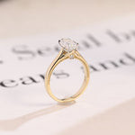 Stunning 1.0 - 2.0 CT Marquise Moissanite Engagement Ring Solitaire Style 3