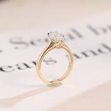 Stunning 1.0 - 2.0 CT Marquise Moissanite Engagement Ring Solitaire Style 3