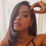 0.80 TCW Round Moissanite Diamond Bar Pendant Necklace in Solid Gold 3