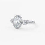 Oval Three Stone Lab Grown Diamond Engagement Ring