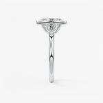 Oval Three Stone Lab Grown Diamond Engagement Ring