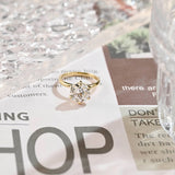 Stunning 2.5 CT Round Moissanite Engagement Ring with Solitaire Design 5