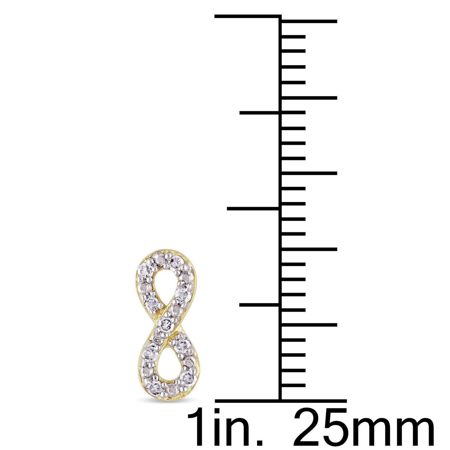 Round Cut Cubic Zirconia in 925 Sterling Silver Earrings 3