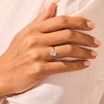 Stunning 1.5 CT Heart Moissanite Engagement Ring with Solitaire Design 6