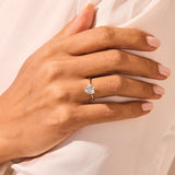 Stunning 1.5 CT Heart Moissanite Engagement Ring with Solitaire Design 6