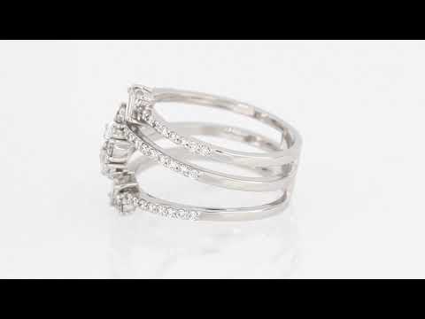 Round Cut Cubic Zirconia in 925 Sterling Silver Wedding Bands 11