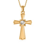 Round Cut Cubic Zirconia in 925 Sterling Silver Necklace 5