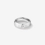 0.15 CT Cushion Moissanite Flush Men's Wedding Band in Solid Gold 1