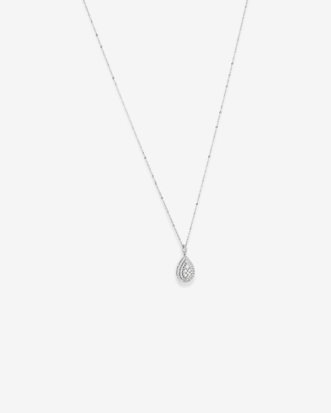 Round Cut Cubic Zirconia in 925 Sterling Silver Necklace 2