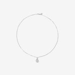 Round Cut Cubic Zirconia in 925 Sterling Silver Necklace 3