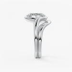 Oval Swirl Lab Grown Diamond Engagement Ring