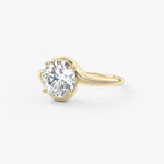 Round Swirl Lab Grown Diamond Engagement Ring