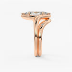 Marquise Swirl Lab Grown Diamond Engagement Ring