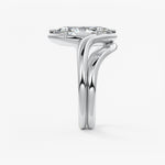 Marquise Swirl Lab Grown Diamond Engagement Ring