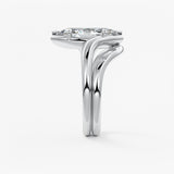 Marquise Swirl Lab Grown Diamond Engagement Ring