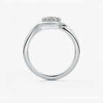 Marquise Swirl Lab Grown Diamond Engagement Ring