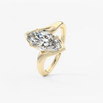 Marquise Swirl Lab Grown Diamond Engagement Ring