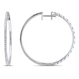 Round Cut Cubic Zirconia in 925 Sterling Silver Earrings 7
