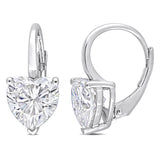 Round Cut Cubic Zirconia in 925 Sterling Silver Earrings 1