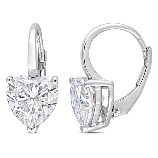 Round Cut Cubic Zirconia in 925 Sterling Silver Earrings 1