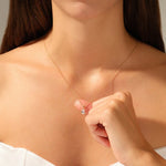 2.0 CT Oval Moissanite Diamond Solitaire Pendant Necklace in Solid Gold 5