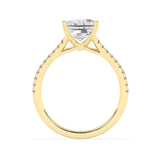 Stunning 2.0 CT Princess Moissanite Engagement Ring with Split Shank Design 2