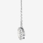 Round Cut Cubic Zirconia in 925 Sterling Silver Necklace 2