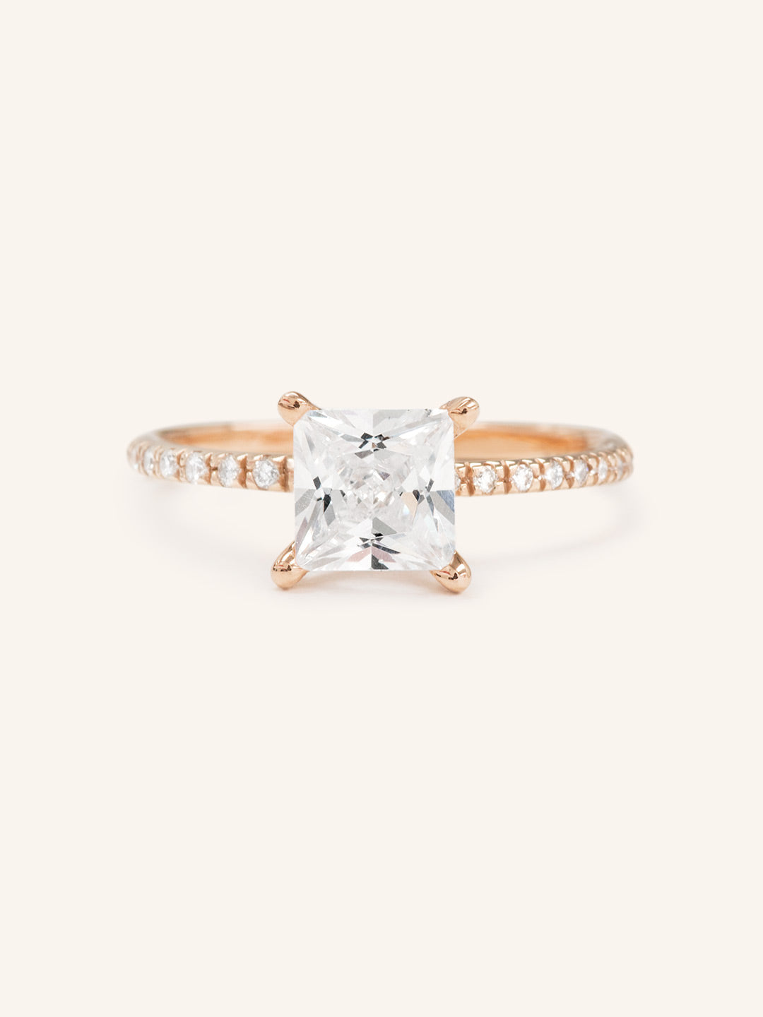 Stunning 1 CT Cushion Moissanite Engagement Ring With Pave Design 5