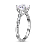 Pear Cut Pave Style Cubic Zirconia in 925 Sterling Silver Ring 4