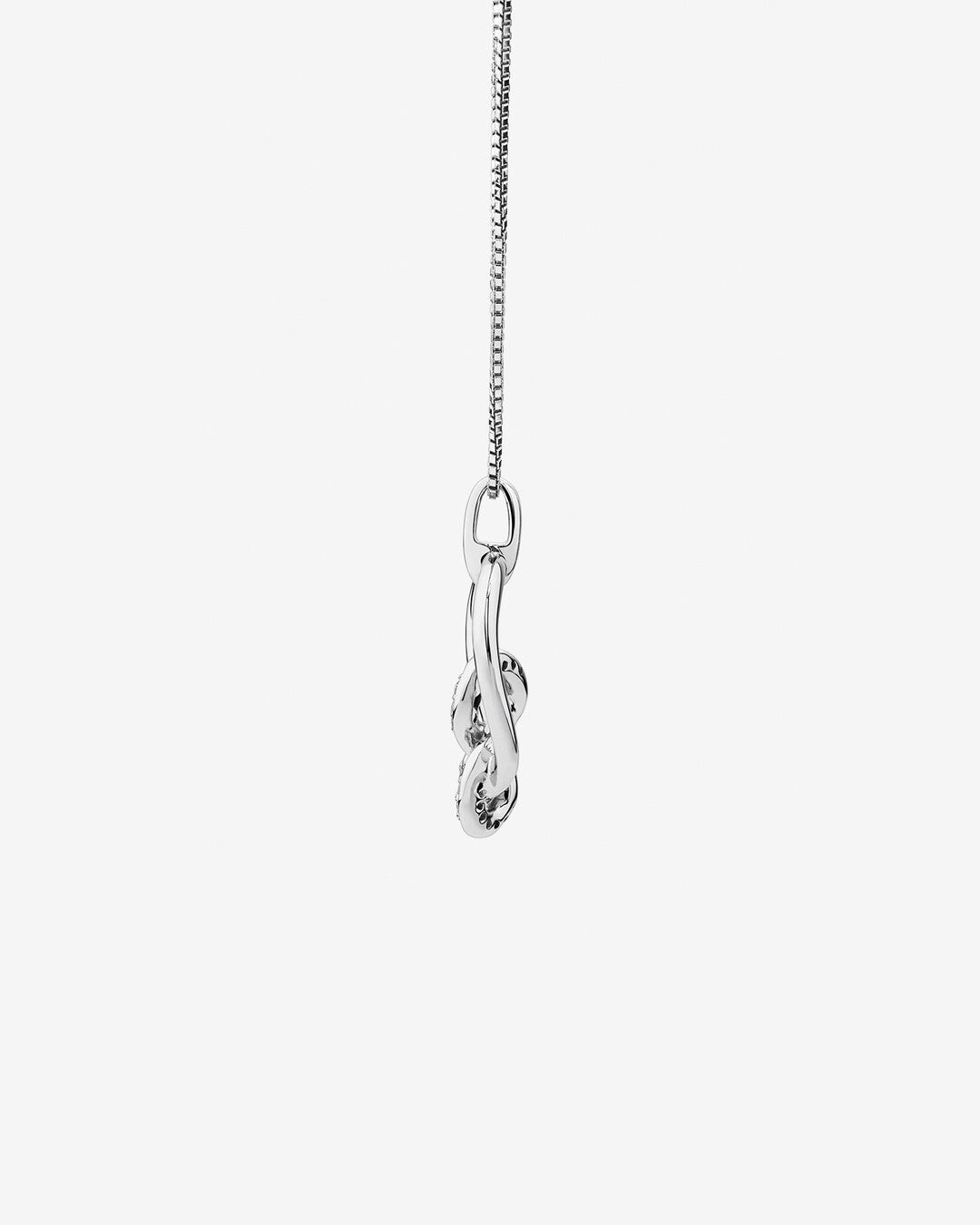 Round Cut Cubic Zirconia in 925 Sterling Silver Necklace 2
