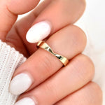 Stunning Chevron Metal Wedding Bands 6