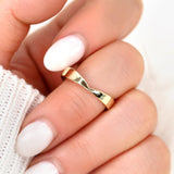 Stunning Chevron Metal Wedding Bands 6