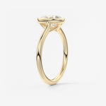 Pear Milgrain Bezel Lab Grown Diamond Engagement Ring