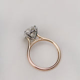 4.50 CT Pear Moissanite Ring Featuring Bridge Style 8