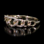 Round Cut Cubic Zirconia in 925 Sterling Silver Wedding Bands 11
