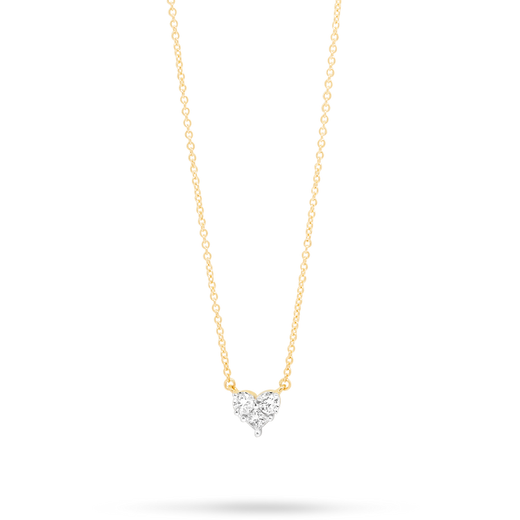 0.30 CT Princess & Round Moissanite Diamond Cluster Pendant Necklace in Solid Gold 4