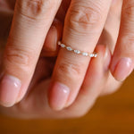 Stunning 0.3 TCW Marquise Moissanite Stones Full Eternity Wedding Band 4