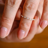 Stunning 0.3 TCW Marquise Moissanite Stones Full Eternity Wedding Band 4