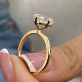 Stunning 3.0 CT Emerald Cut Moissanite Engagement Ring with Solitaire Design 8