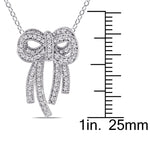 Round Cut Cubic Zirconia in 925 Sterling Silver Necklace 3