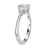 Round Cut Solitaire Style Cubic Zirconia in 925 Sterling Silver Jewelry 4