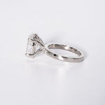 Stunning 3.50 CT Oval Moissanite Engagement Ring with Cluster Design 5