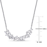 Round Cut Cubic Zirconia in 925 Sterling Silver Necklace 6