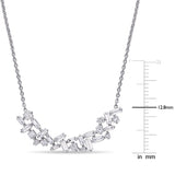 Round Cut Cubic Zirconia in 925 Sterling Silver Necklace 6
