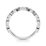 Stunning 0.20 CT Marquise Moissanite Stones Half Eternity Wedding Bands 4